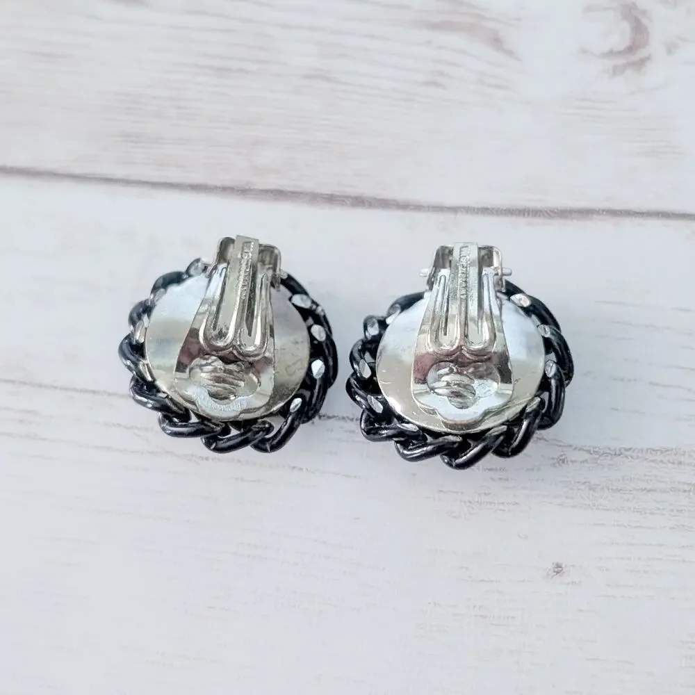 Vintage Clip On Earrings 7/8